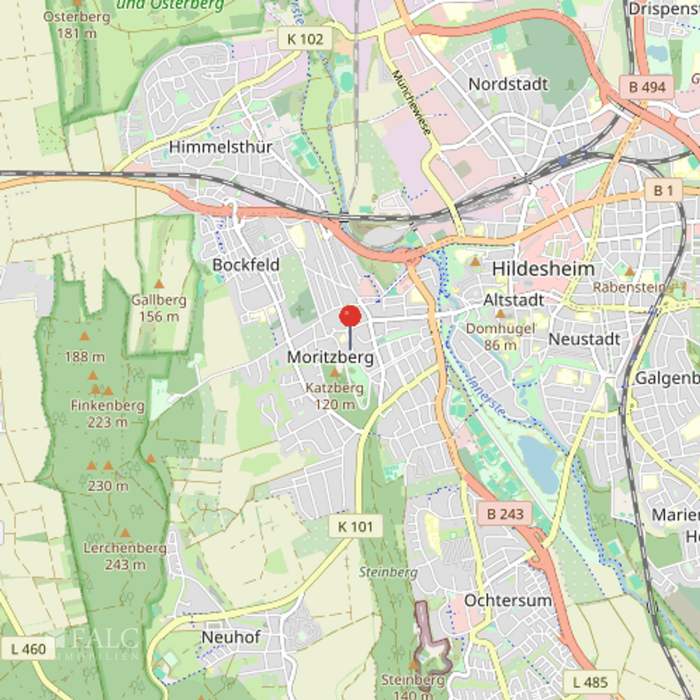 Lage in Hildesheim